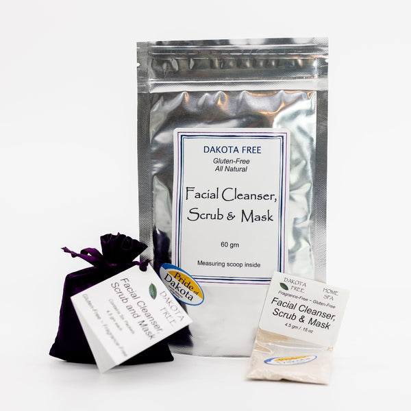 Dakota Free Facial Cleanser, Scrub & Mask – Healthy Cricket