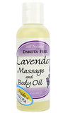 Dakota Free Lavender Massage & Body Oil 4 oz