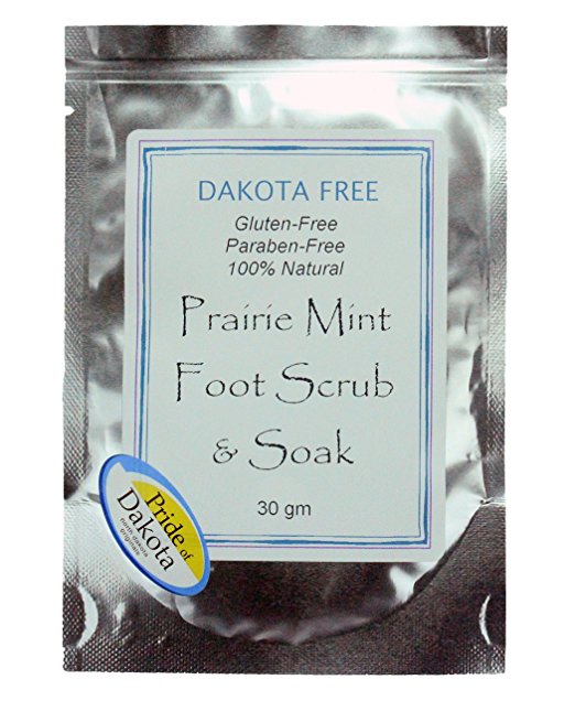Dakota Free Prairie Mint Foot Scrub & Soak - 30 gm packet – Healthy Cricket